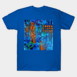 Blue Abstract T-Shirt